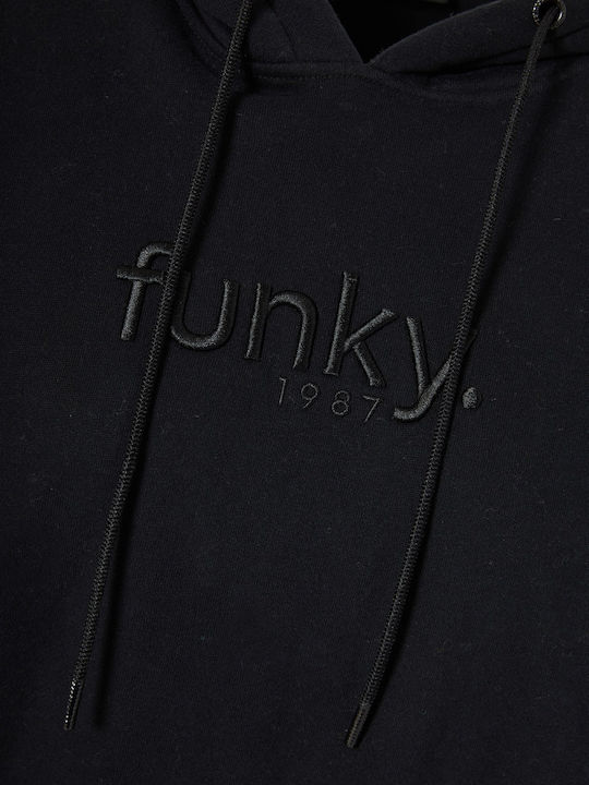 Funky Buddha Sweatshirt Black with Hood