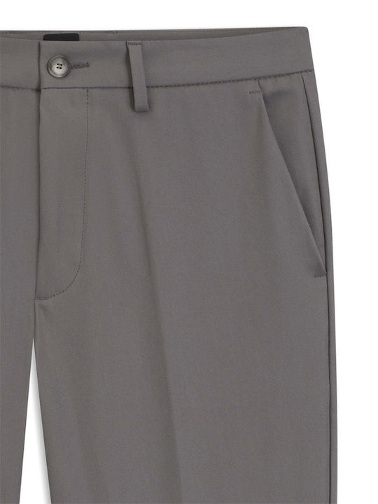 Trousers Chino Elastic in Slim Fit Gray