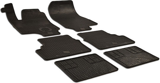 Umbrella Set Covorașe Față și Spate 6buc din Furtun pentru Opel Zafira 1999-2004 Negre