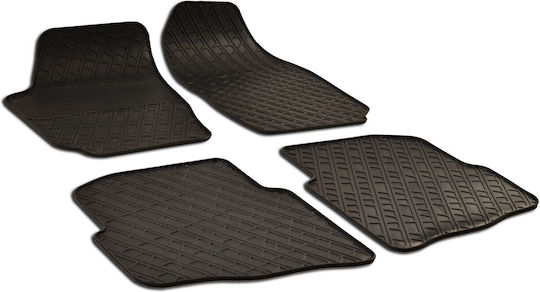 Umbrella Set of Front and Rear Mats 4pcs for Skoda Fabia 2000-2007 Black
