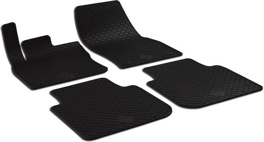 Umbrella Set Covorașe Față și Spate 4buc din Furtun pentru Seat Tarraco Skoda Kodiaq Volkswagen Tiguan Allspace 2017+ Negre
