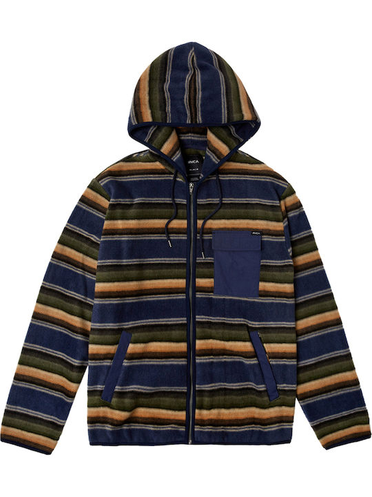 Men's Fleece Cardigan Moody Blue