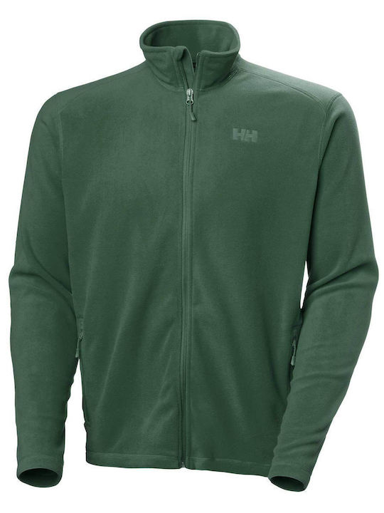 Men's Fleece Cardigan Green