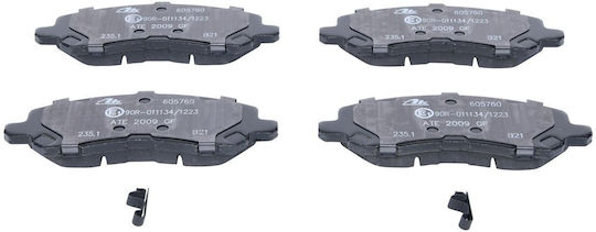 Ate Σετ Τακάκια Εμπρός 4τμχ για Citroen C4 Jeep Compass Mitsubishi Asx / Galant / Lancer