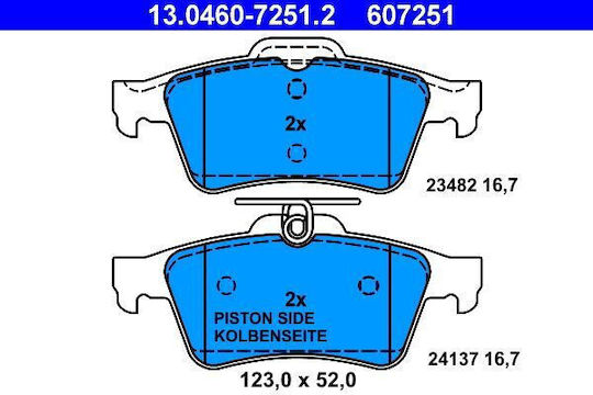 Renault Laguna Iii Bt0 1 Ate 13046072512 Brake Pads