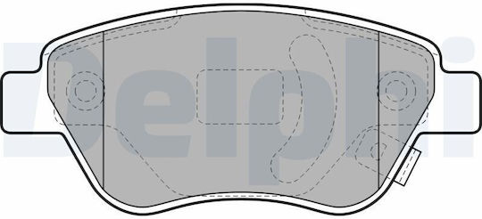Delphi Brake Pad Front 4pcs for Fiat Doblo Opel Adam