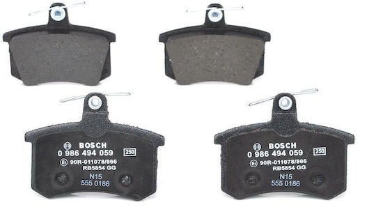 Bosch Σετ Τακάκια Πίσω 2τμχ για Alfa Romeo Alfa 164 Audi 100 / 80 / A6 Lancia Thema