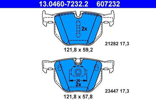 Bmw X5 E70 Ate 13046072322 Brake Pads