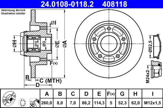 Renault Clio Iv Brake Disc Ate 24010801182