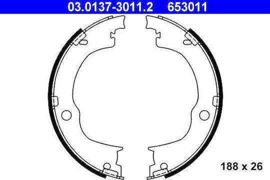 Set de placute de frana Chevrolet Captiva C100 C140 Ate 03013730112