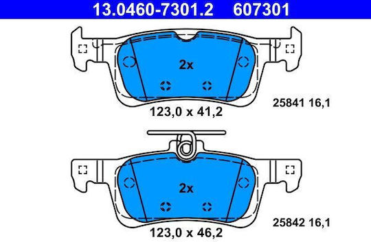 Brake Pads Peugeot 308 Ii Ate 13046073012