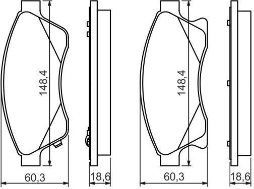 Bosch Front Brake Pad Set
