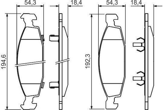 Bosch Brake Pad Front for Jeep Grand Cherokee