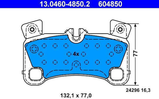 Brake Pads Audi Q7 4l Ate 13046048502