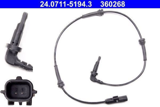 Senzor de roată ABS Renault Laguna III BT0 1 ATE 24071151943
