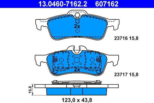 Brake Pads Mini Mini R50 R53 Ate 13046071622