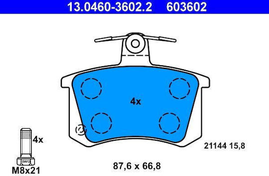 Placute de frana Audi A4 8d2 B5 Ate 13046036022