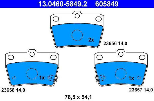 Toyota Rav 4 Ii Cla2 Xa2 Zca2 Aca2 Ate 13046058492 Brake Pads
