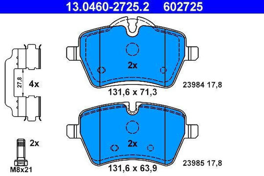 Brake Pads Mini Mini R50 R53 Ate 13046027252