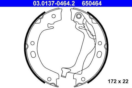 Set Brake Shoes Toyota Corolla Cde12 Zze12 Nde12 Zde12 Ate 03013704642