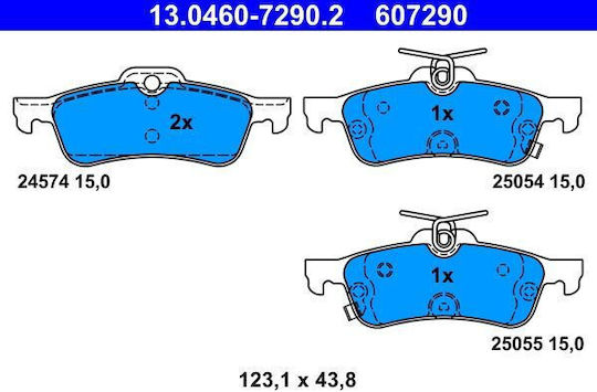 Bremsbeläge Honda Civic Ix Fk Ate 13046072902