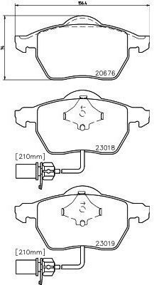 Τακακια Εμπροσθια Passat A4 A6 Superb 1,8t T 1388 4b0-698-151-ab-pag
