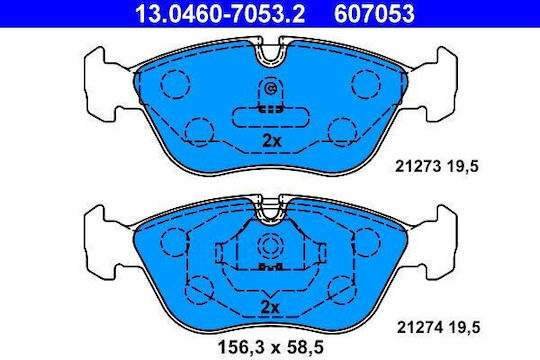 Plăcuțe de frână Volvo 850 Ls Ate 13046070532