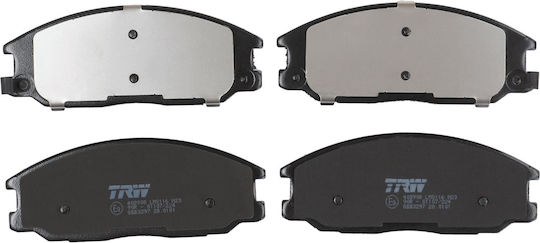 Front Brake Pad Set Trw Daewoo Hyundai Nissan Ssangyong 58mm Height 149mm Width 17.4mm Thickness