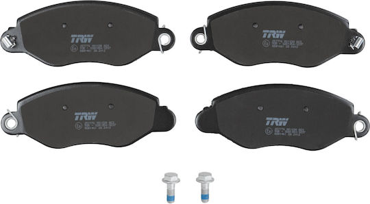 Front Brake Pads Set Trw Ford Transit 2.0d/2.4d 01.00-05.06 Caliper Bolt Supplements Height 64.2mm Width 168.5mm Thickness 18.4mm