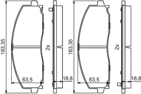 Set Plăcuțe de Frână pe Disc Bosch