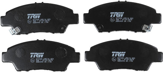 Set Plăcuțe de Frână Față Trw Auto Honda City Jazz Iii 1.2-1.4alk 07.08 Înălțime 56.4mm Lățime 136.5mm Grosime 16.0mm