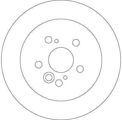 Rear Brake Disc Right Left Trw 303mm 62mm 5 Holes Chery Tiggo Toyota Rav4 Ii 1.6-2.4 05.00-12.14