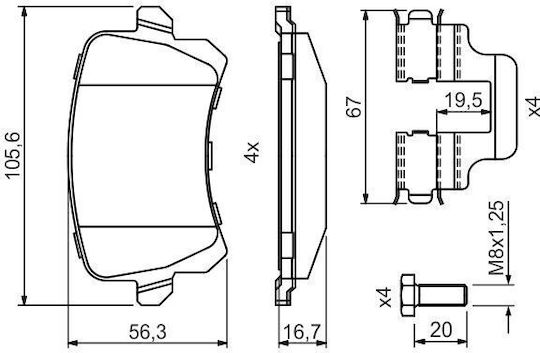 Bosch Disc Brake Pad Set