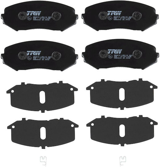 Front Brake Pad Set Supplements Trw Automotive Suzuki Grand Vitara II 1.6-3.2 54.8mm Height 138.0mm Width 16.5mm Thickness