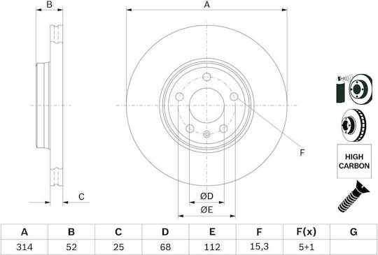 Bosch Bremsscheibe