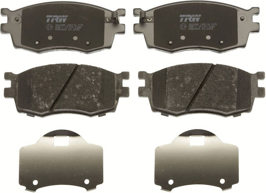 Front Brake Pads Set Trw Automotive Hyundai Accent Iii I20 I Kia Rio Ii 1.2-1.6 Height 56.0 Mm Width 129.8 Mm Thickness 17.7 Mm