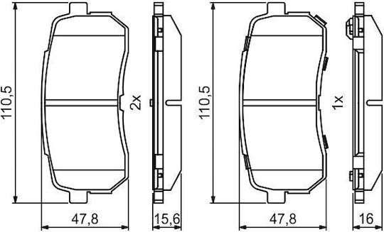 Bosch Disc Brake Pad Set