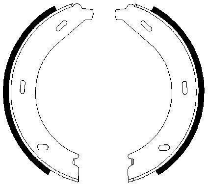 Brake Shoe Set Hand Brake Bosch