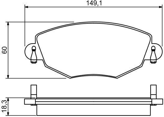 Bosch Scheibenbremsbelagsatz