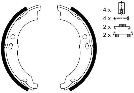 Brake Shoe Set Hand Brake Bosch
