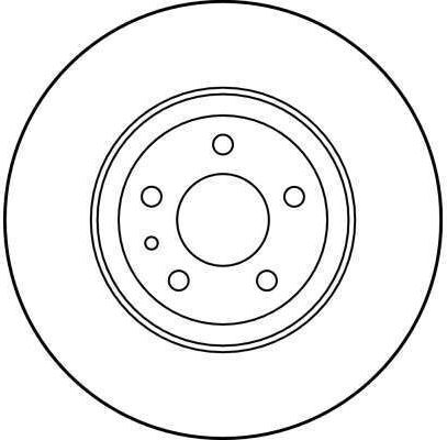 Front Brake Disc Right Left Trw Automotive 284mm 5 Holes Ventilated Alfa Romeo Fiat Lancia Opel