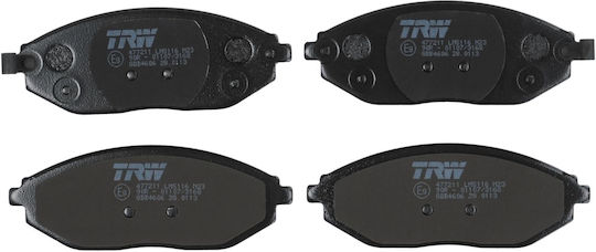 Front Brake Pads Set Trw Automotive Chevrolet Spark Daewoo Matiz 0.8-electric 09.98 Height 49mm Width 133.2mm Thickness 17.5mm Wear Sensor Yes