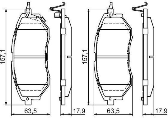 Bosch Disc Brake Pad Set