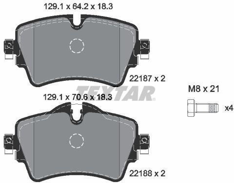 Textar Disc Brake Pad Set