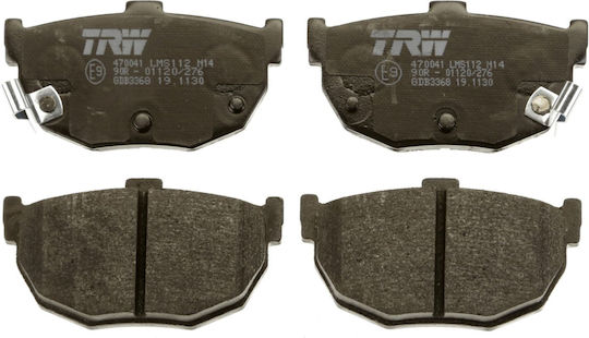 Trw Automotive Rear Brake Pads Set Kia Cerato I Nissan Bluebird Maxima Iii 46.5x85.3x14.0 Mm Wear Sensor Yes