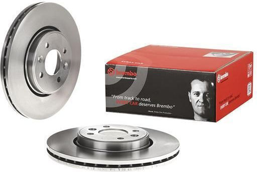 Brembo Discuri de frână Față 2buc pentru Renault Clio / Kangoo / Laguna / Megane / Paisaj / Twingo / Vânt