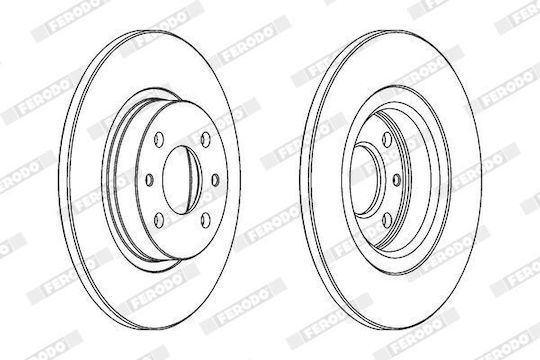 Ferodo Brake Discs Front for Daihatsu Delta Fiat 500 / Brava / Bravo / Marea / Panda / Punto / Tempra Lancia Dedra