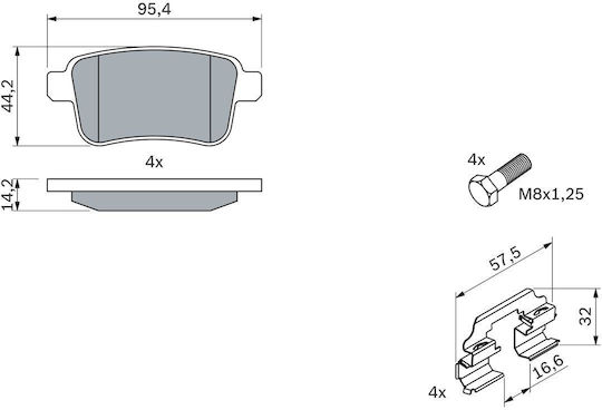 Set Plăcuțe de Frână pe Disc Bosch