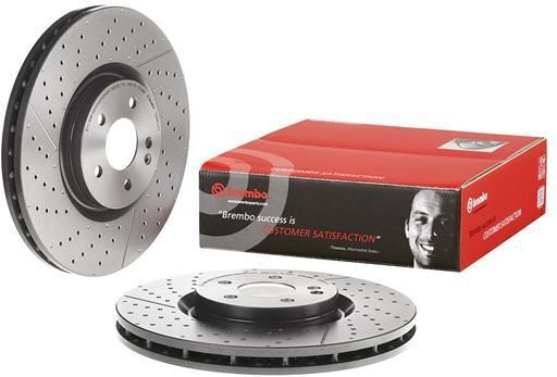 Brembo Brake Disc Front Right Left Mercedes A W176 Cla C117 Gla X156 2.0 Diameter 350mm Thickness 32mm 5 Holes
