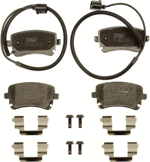 TRW Rear Brake Pad Set Bentley Continental Vw Phaeton 3.0d-6.0 04.02-01.19 59mm 116.2mm 17.5mm